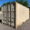 20′ x 8′ x 8.5′ Tall– Wind and Watertight **Off Rent** Used Shipping / Storage Container – Beige