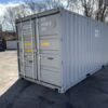 20ft New Double Door Shipping & Storage Container – Wind & Watertight, Gray