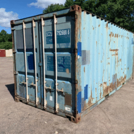 20ft New Shipping & Storage Container – Wind & Watertight, Blue