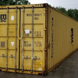 40 Ft Hc Used Shipping Containers High Cube Wind And Watertight, AS Is